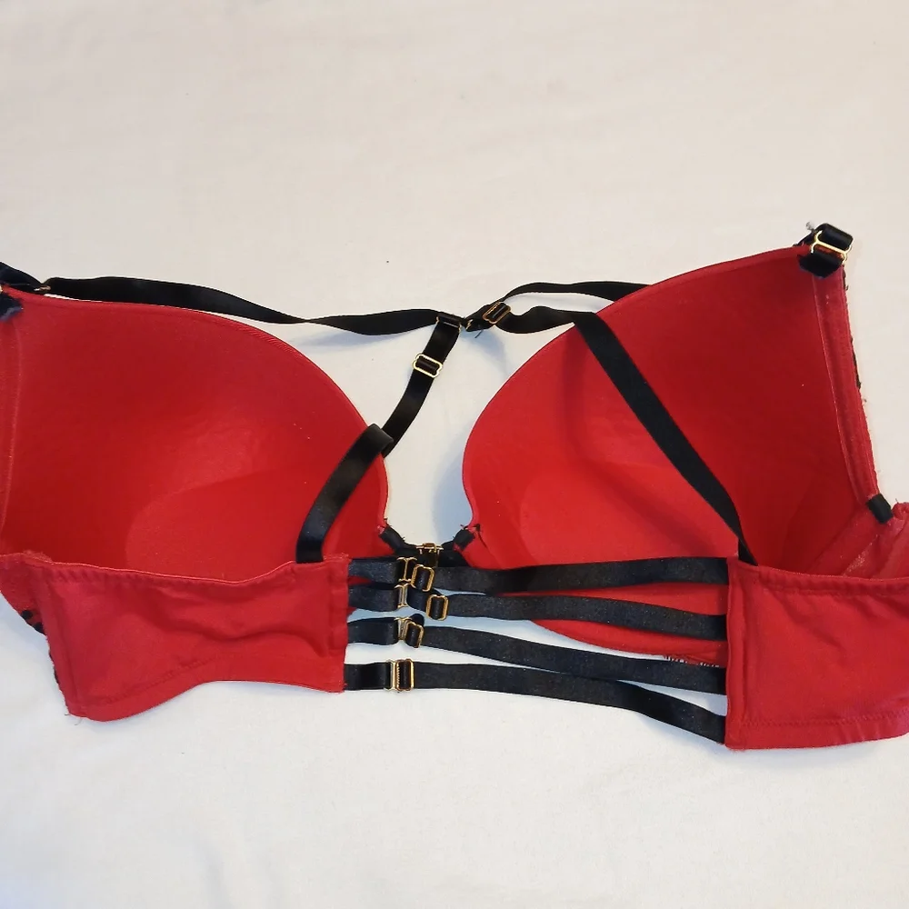 Sz.42D Womens Cacique Boost Plunge Bra - Picture 5 of 10